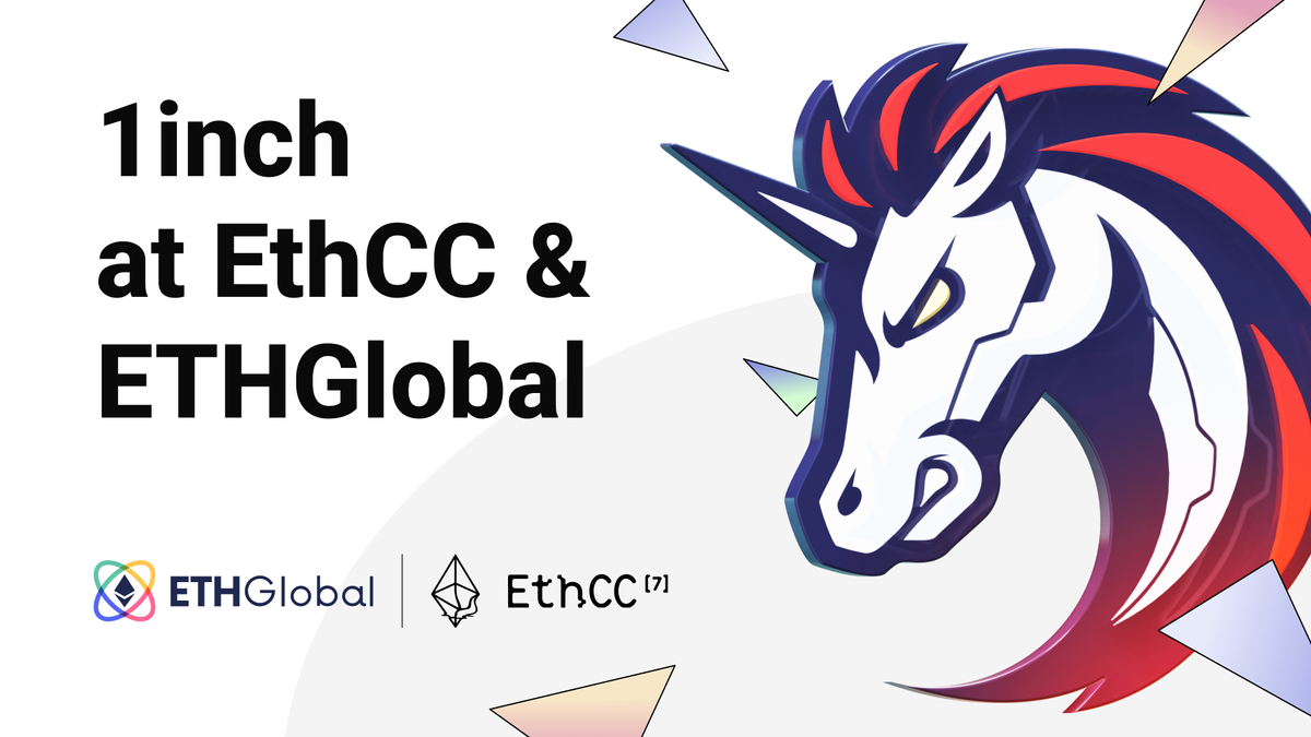 1inch to attend EthCC 7 and ETHGlobal in Brussels