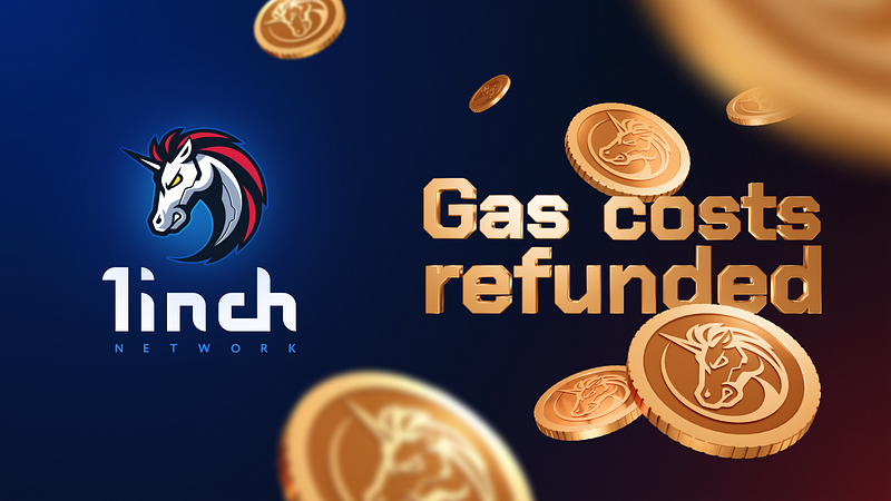 The 1inch Foundation compensated gas costs to 1inch dApp users in August