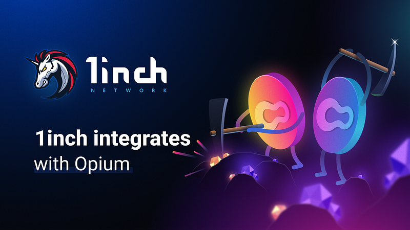1inch integrates with Opium