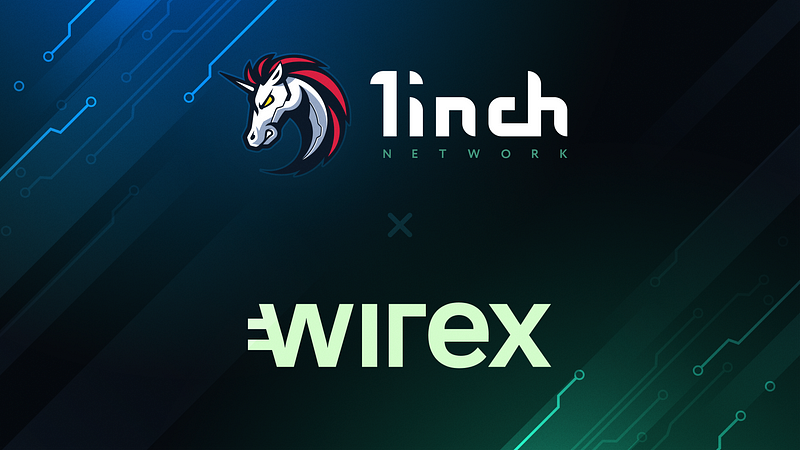 1inch integrates with Wirex