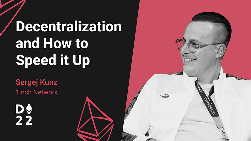 1inch’s Sergej Kunz talks at Dappcon