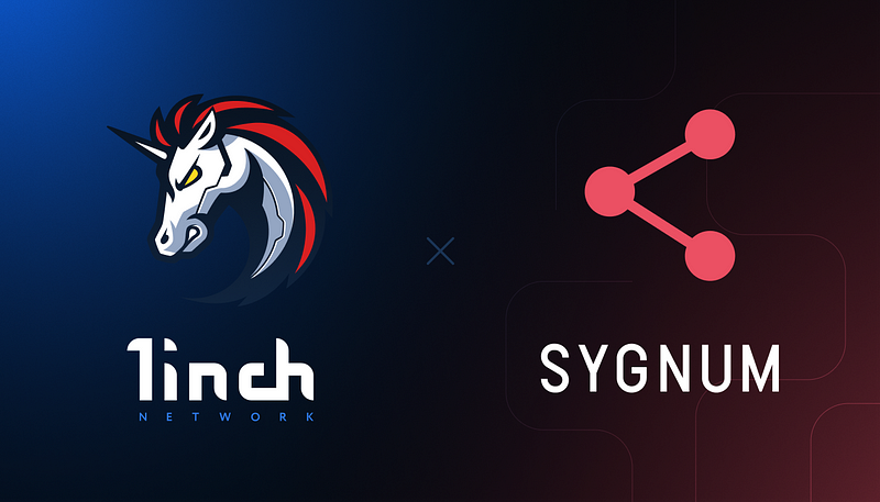 Banking services for the 1INCH token are now available at Sygnum Bank