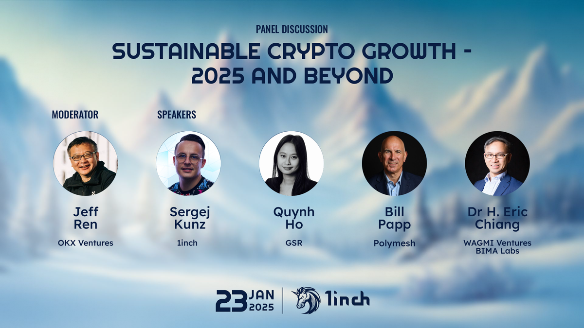 1inch Davos conference: Sustainable crypto growth - 2025 and beyond