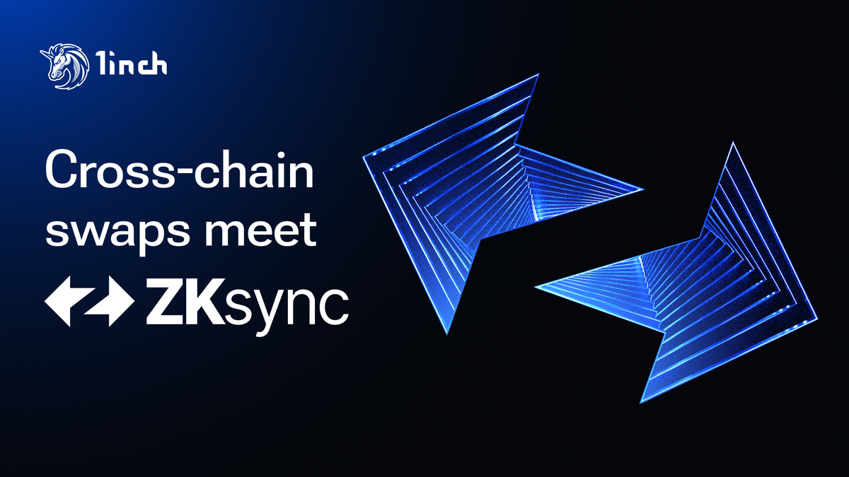 Expand your trading options: 1inch cross-chain swaps now feature ZKsync