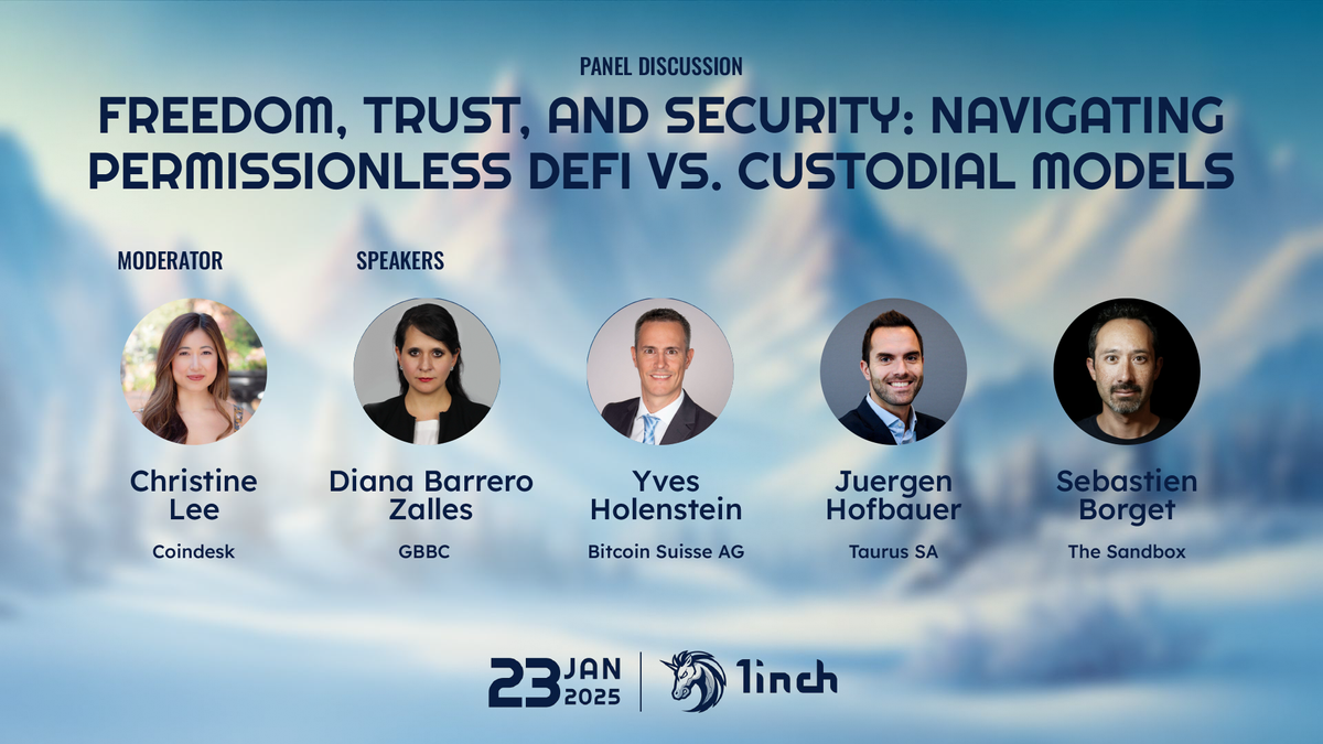 1inch Davos conference: Freedom, trust and security
