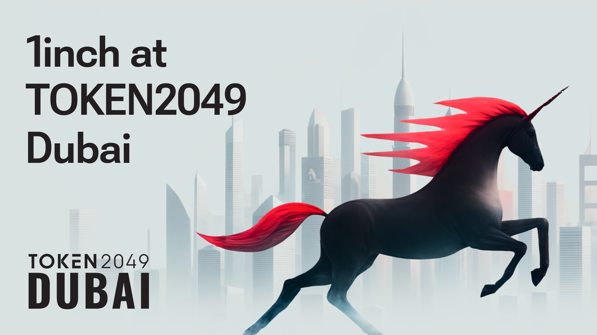 1inch to take part in TOKEN2049 Dubai