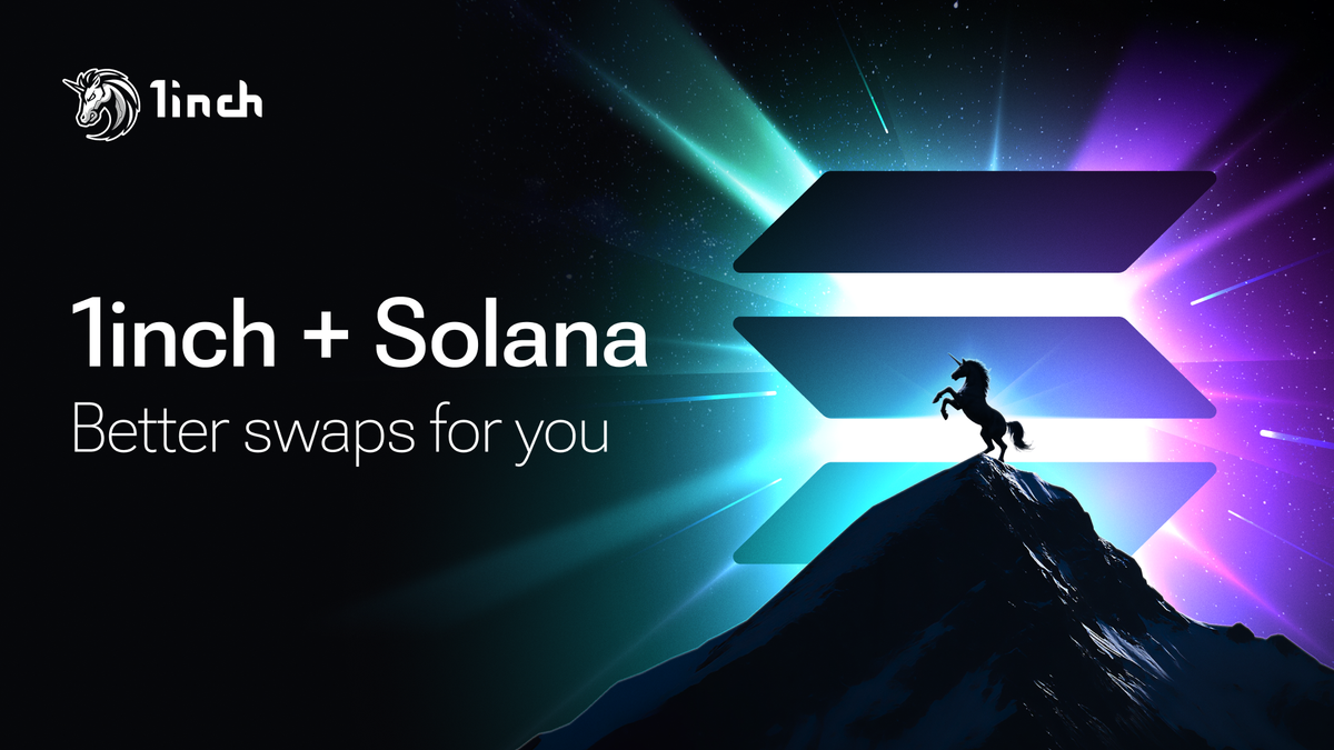 Get the best out of your Solana tokens with 1inch