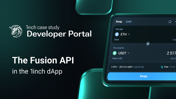 The Fusion API in the 1inch dApp