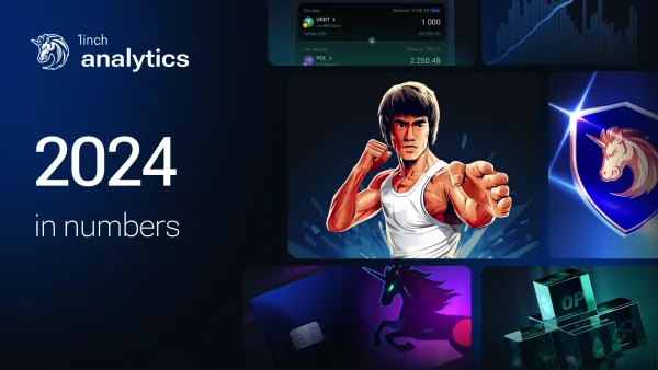 How many records did 1inch break in 2024?