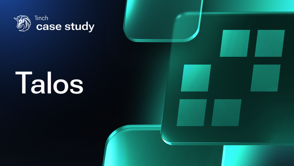 1inch empowers Talos’ institutional clients with DeFi liquidity access