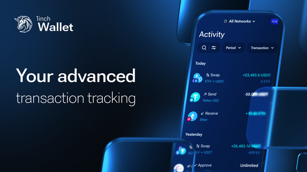 The Activity section in 1inch Wallet: everything you need to know about your transactions