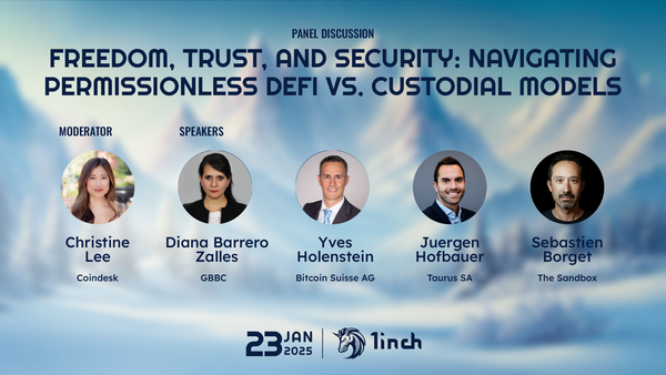 1inch Davos conference: Freedom, trust and security