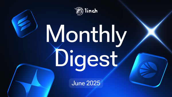 1inch in June: faster swaps, new networks and a full calendar