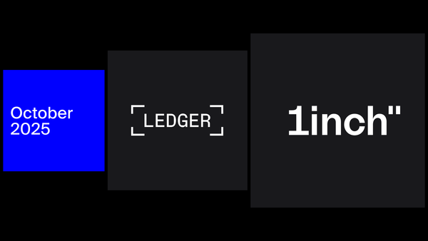 1inch in October: rebrand, collab with Ledger