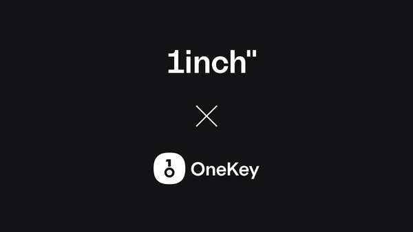 A collab between 1inch and OneKey offers users a mix of security and efficiency